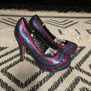 Iron Fist sequin heels